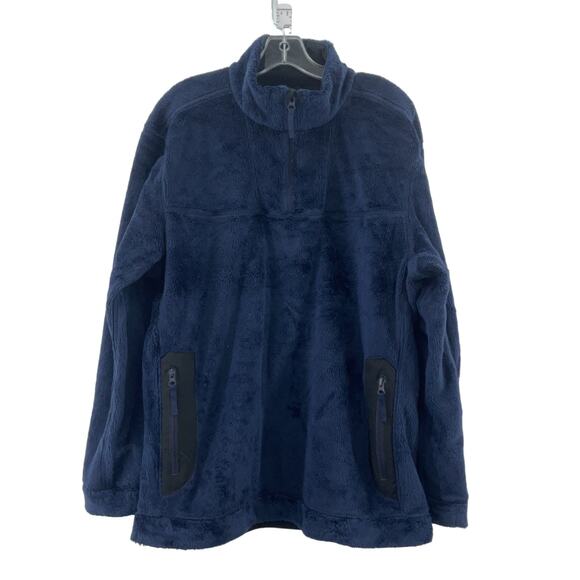 Engelbert Strauss Men's 1/2 Zip Blue Fleece Pullover Sweater XL Polyester - Picture 1 of 5